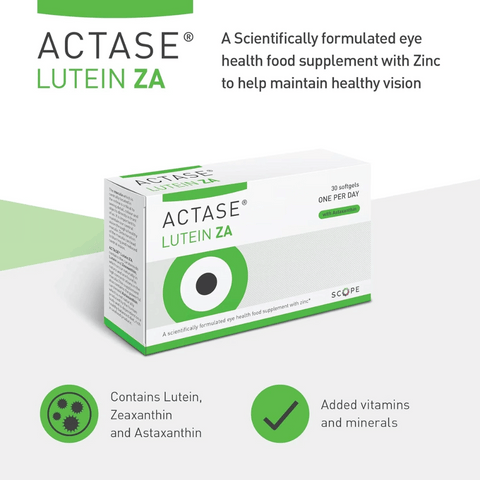 Actase Lutein ZA Food Supplement - 30 Softgel Capsules