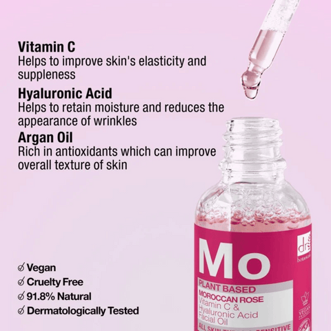 Dr Botanicals Moroccan Rose Facial Oil 30ml