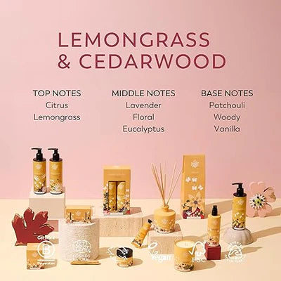 The Handmade Soap Company Lemongrass & Cedarwood Candle 160g