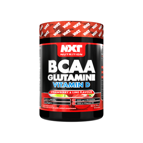 NXT Nutrition BCAA, Glutamine & Vitamin D - Strawberry & Lime Flavour