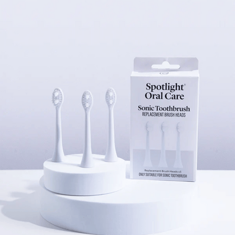 Spotlight Oral Care Sonic Toothbrush Replacement Heads 3's
