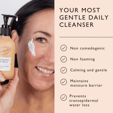 UpCircle Cleansing Face Milk with Oat Powder + Aloe Vera / with Aluminium Cap