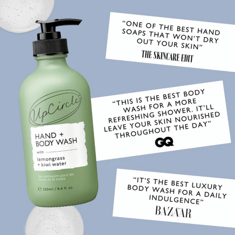 UpCircle Natural Hand + Body Wash with Lemongrass 250ml