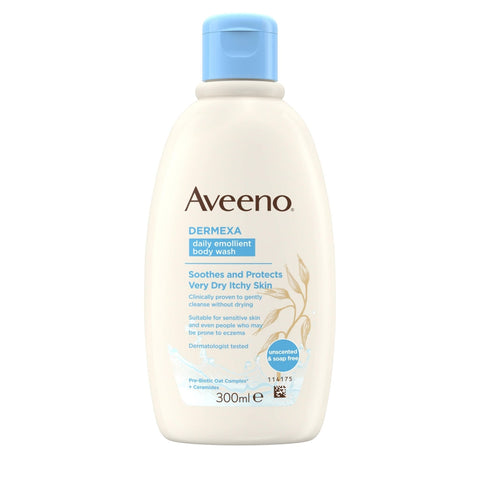 AVEENO DERMEXA DAILY EMOLLIENT BODY WASH 300ML
