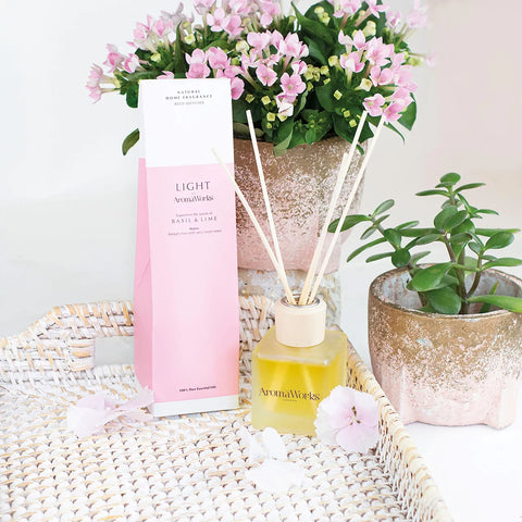 AromaWorks Light Range Basil & Lime Reed Diffuser 100ml