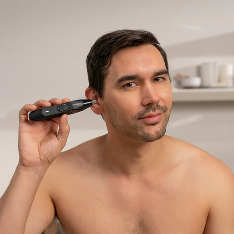MANSCAPED THE WEED WACKER Ear & Nose Hair Trimmer, Skin Safe Electric Shaver