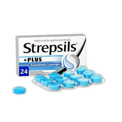 Strepsils Plus Lozenges 24 Pack