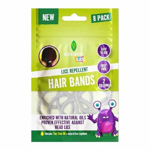 Escenti Head Lice Repellent Hair Bands 8 Pack