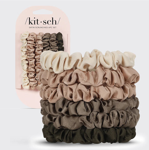 KITSCH SATIN SCRUNCHIES Eucalyptus