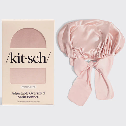 KITSCH ADJUSTABLE OVERSIZED SATIN BONNET