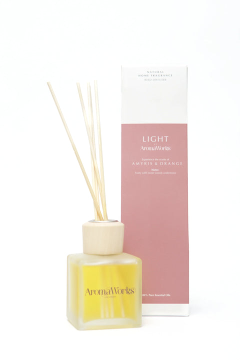 AromaWorks Light Range Amyris & Orange Reed Diffuser 100ml