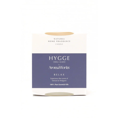 AromaWorks Hygge Candle - Relax Vetivert & Petitgrain 220g