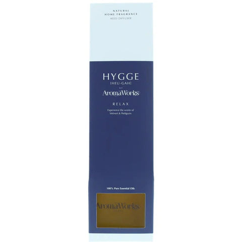 AromaWorks Hygge Reed Diffuser- Relax Vetivert and Petitgrain