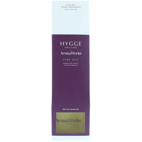 AromaWorks Hygge Reed Diffuser- Time Out Lavender and Patchouli