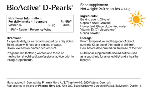 Pharma Nord BioActive D-Pearls 38 µg 80 Capsules