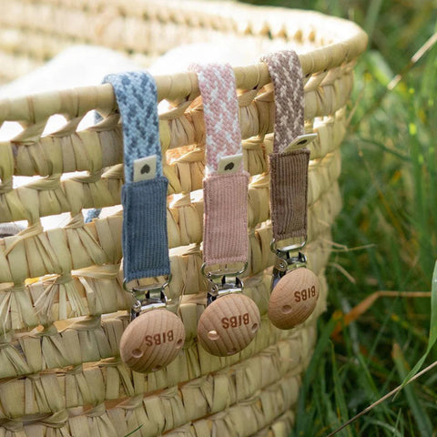 Bibs Braided Pacifier Clip