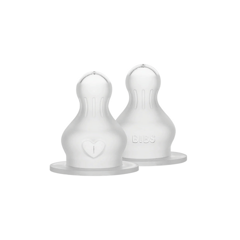 BIBS Bottle Nipple 2-Pack in Silicone
