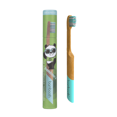 Bambooth Bamboo Toothbrush Kids Soft - Aqua Marine