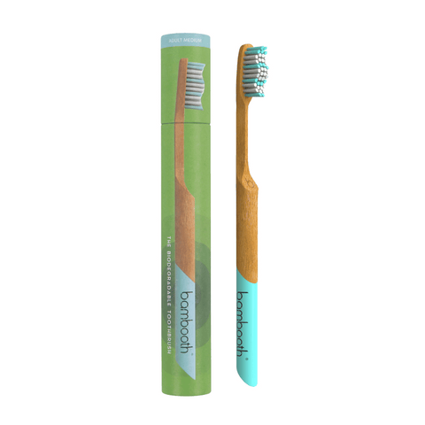 Bambooth Bamboo Toothbrush Medium - Aqua Marine