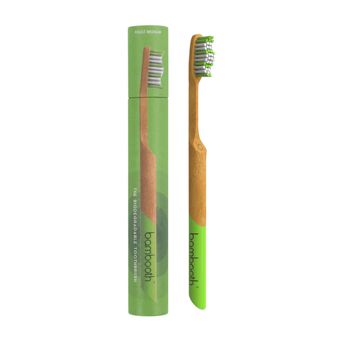 Bambooth Bamboo Toothbrush Medium - Forest Green