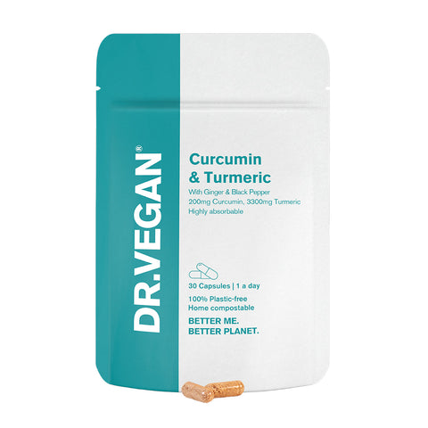 Dr. Vegan Curcumin & Turmeric 200Mg|3300Mg 30 Capsules