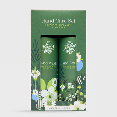 Handmade Soap Hand Wash & Lotion Set - Lavender, Rosemary, Thyme & Mint 250 ml