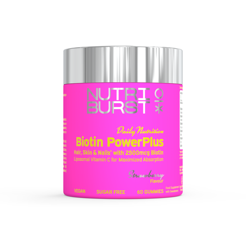 Nutriburst Biotin Power Plus Hair, Skin, Nail Vitamin - 60 Pcs