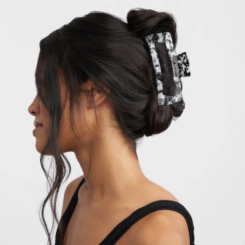 KITSCH Black Marble Jumbo Claw Clip