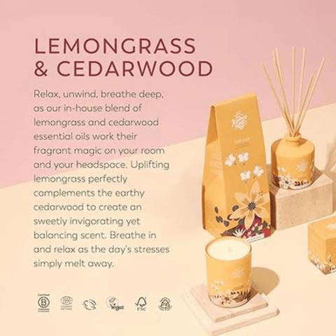 The Handmade Soap Company Lemongrass & Cedarwood Diffuser