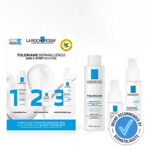 La Roche Posay Toleriane Dermallergo Sos 3-Step Routine