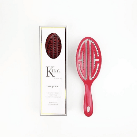 King Hair The Jewel Hair Brush Pink