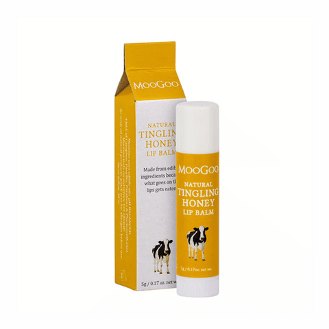 MooGoo Edible Lip Balm 5g - Tingling Honey
