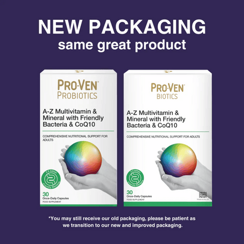 ProVen Probiotics A to Z Multivitamin & Mineral with Friendly Bacteria & CoQ10 - 30Caps