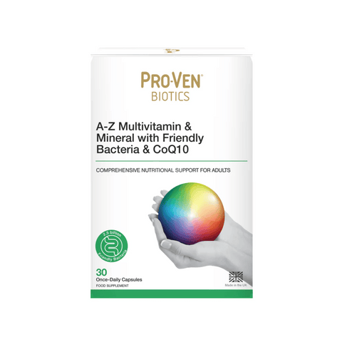 ProVen Probiotics A to Z Multivitamin & Mineral with Friendly Bacteria & CoQ10 - 30Caps
