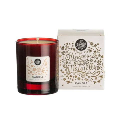 The Handmade Soap Company Soy Wax Candle - Cinnamon, Clove, Nutmeg & Pine 170g