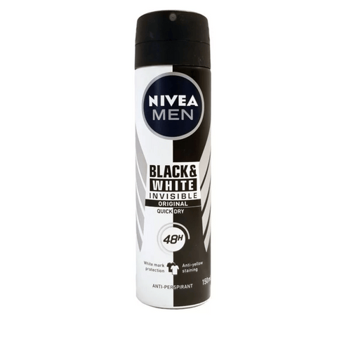 Nivea Men Invisible Black & White 48hr Anti-Perspirant 150ml