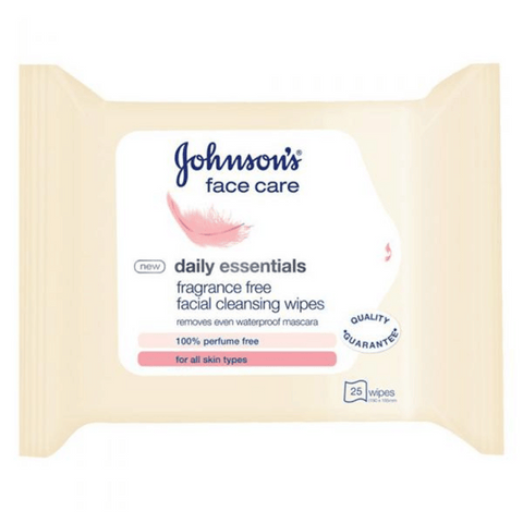 Johnson's Daily Essential Fragrance Free Wipes 25's