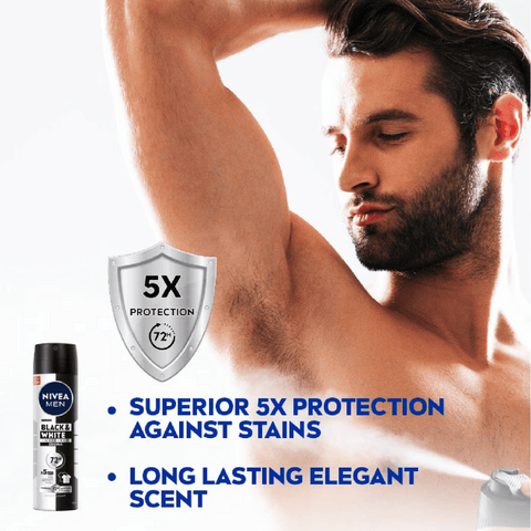 Nivea Men Invisible Black & White 48hr Anti-Perspirant 150ml