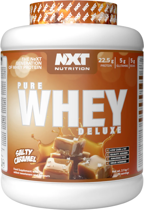 NXT Nutrition Pure Whey Deluxe 2.1kg Salty Caramel