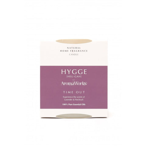 AromaWorks Hygge Candle - Time Out Lavender & Patchouli 220g