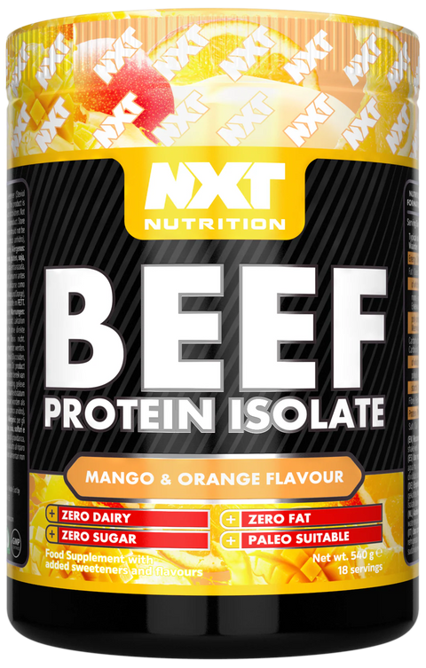 NXT BEEF PROTEIN ISOLATE 540g - MANGO AND ORANGE