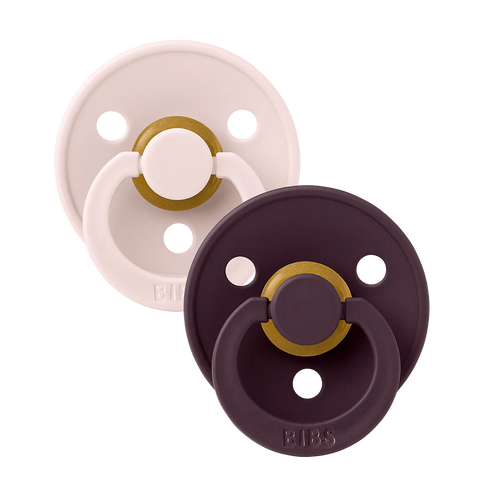 BIBS Colour Pacifiers 2 Pack - Petal/Plum