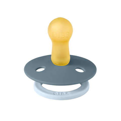 BIBS STUDIO Colour 2 Pacifiers Pack Fusion - Baby Blue Petrol mix