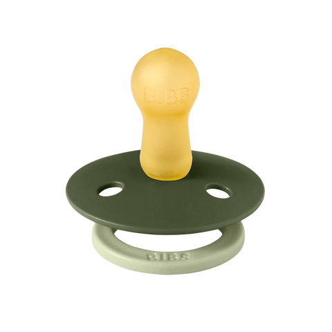 BIBS STUDIO Colour Pacifiers 2 Pack Fusion - Sage Hunter Green mix